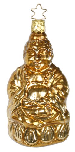 Enlightened Buddha, #1-060-14, by Inge-Glas of Germany