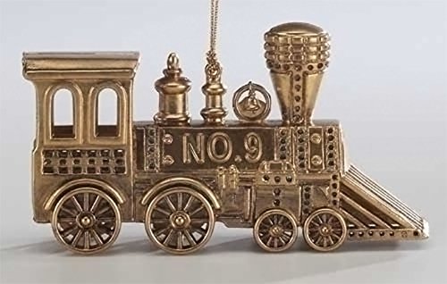 Bronze Train Engine Ornament Size 5″