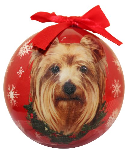 Yorkie Christmas Ornament Shatter Proof Ball Easy To Personalize A Perfect Gift For Yorkie Lovers