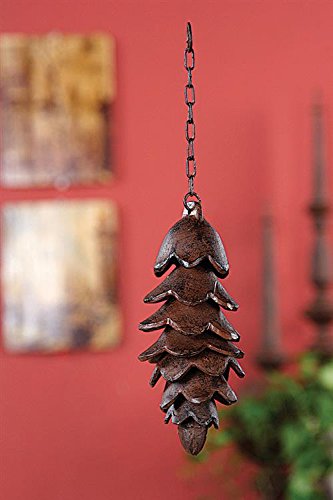 Cast Iron Pinecone Bell – Charming Decorative Forest Woodland Pine Tree Hanging Chime