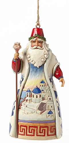 Jim Shore Heartwood Creek Greek Santa Hanging Ornament 4041112