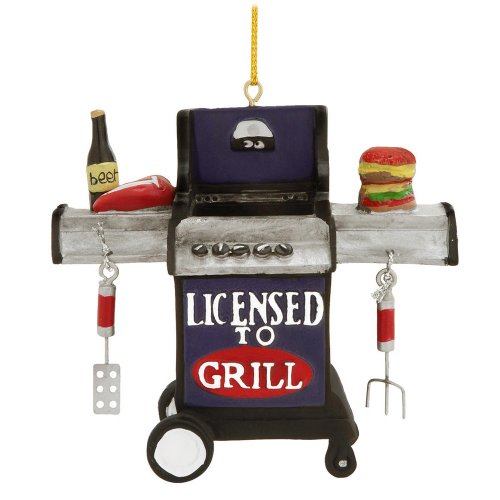 Midwest CBK Licensed To Grill Christmas Ornament