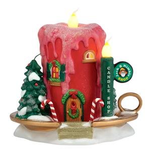 Department 56 North Pole Series Village Jack B. Nimble Candle Ornament Lit House, 5.31-Inch