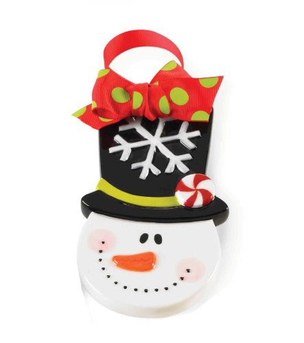 Mud Pie Ornament with Personalization, Snowman