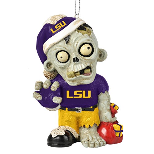 LSU Tigers NCAA 2014 Zombie Christmas Hanging Ornament 4″