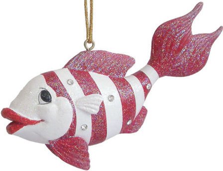Aquatic Ocean Nautical Candy Fish Swim Ornament