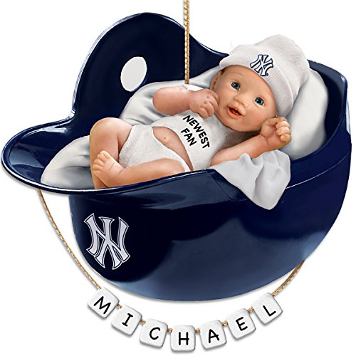 New York Yankees Personalized Baby’s First Christmas Ornament by The Bradford Exchange