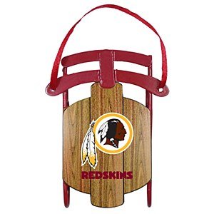 Washington Redskins Official NFL 3.5″ Metal Sled Christmas Ornament by Topperscot