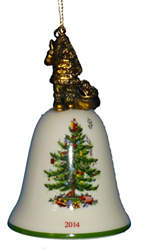 Spode Christmas Tree 2014 Annual Santa Claus Bell Ornament