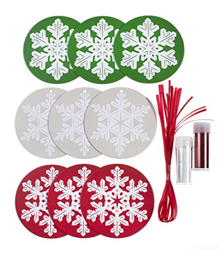 Martha Stewart Crafts Christmas Glitter Snowflake Ornament Kit