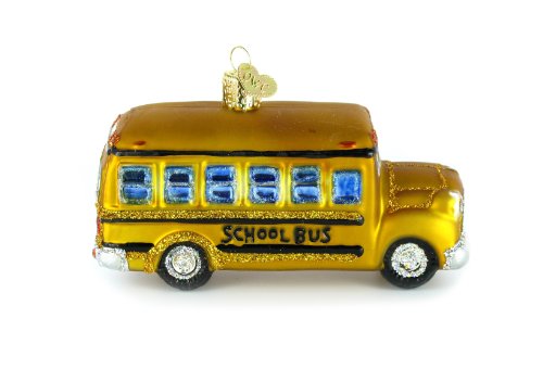 Old World Christmas Glass Ornament – Yellow School Bus