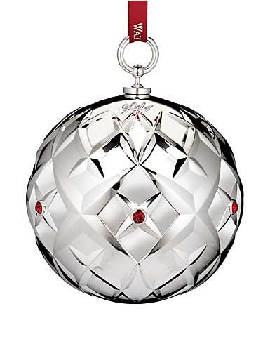 Waterford Silver 2014 Lismore Ball Ornament