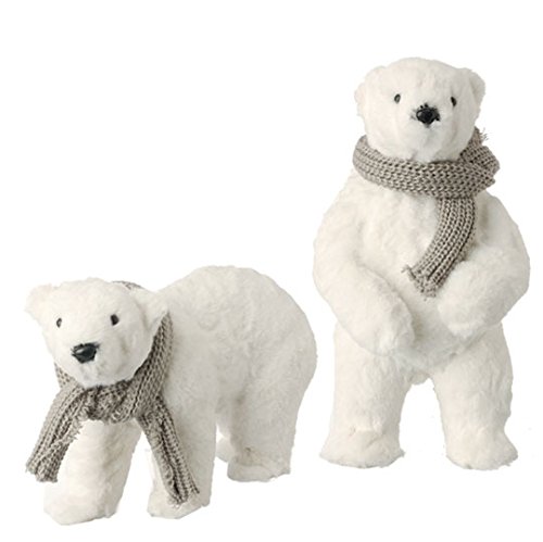 RAZ Imports – 12″ Polar Bears – Set of 2