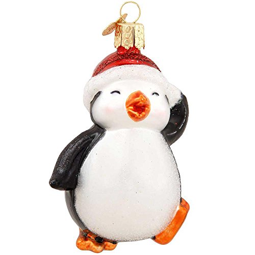 Old World Christmas Dancing Penguin Glass Ornament