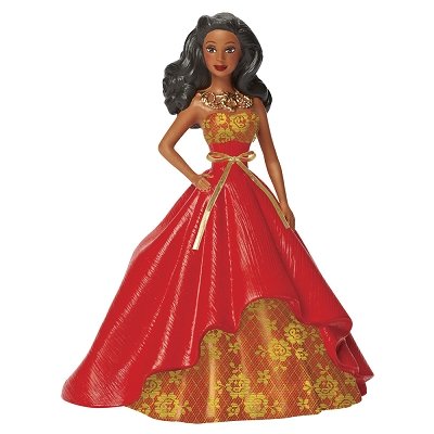 Holiday Barbie African American 2nd In Series 2014 Carlton Heirloom Ornament