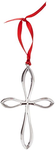 Nambe Classic Modern Cross Ornament