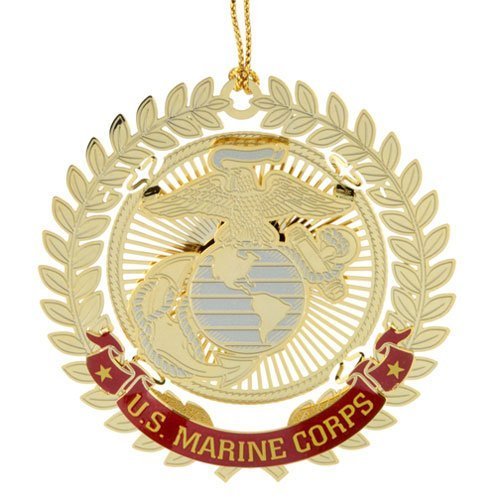 ChemArt 2.5″ Collectible Keepsakes United States Marine Corps Logo Christmas Ornament