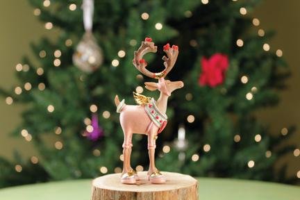 Patience Brewster Mini Dashaway Cupid Reindeer Ornament Christmas Holiday Tree Decoration