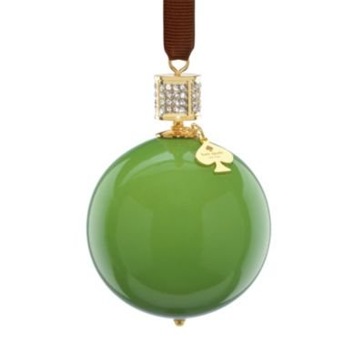 Kate Spade New York Bejeweled Pave Green Ornament Lenox