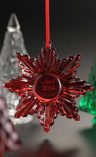 Baccarat 2014 Annual Noel Ornament, Red Mirror