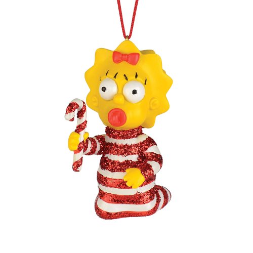 Department 56 The Simpson’s from Maggie Candy Cane Ornament