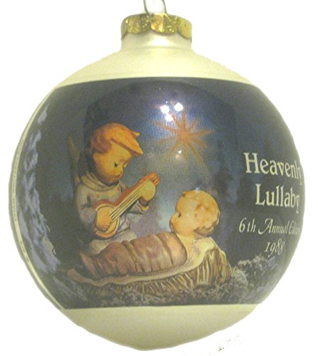 M.I. Hummel 1988 6th Ed. #252 “Heavenly Lullaby” Glass Christmas Ornament