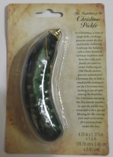 Traditional German Christmas Pickle Ornament.