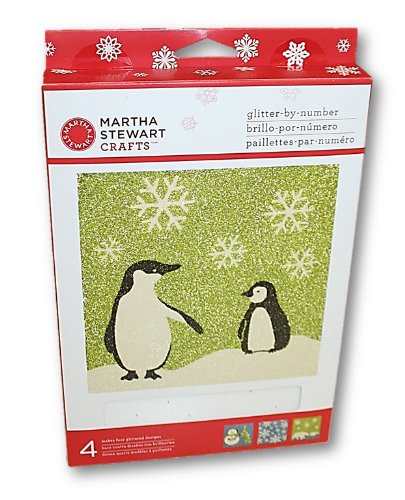 Martha Stewart Crafts Winter Wonderland Glitter By Number Kit