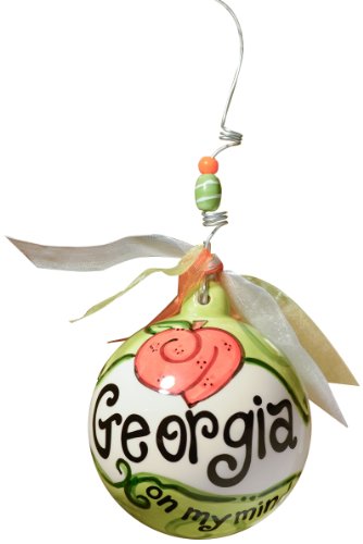 Glory Haus Georgia on My Mind Ball Ornament, 4 by 4-Inch