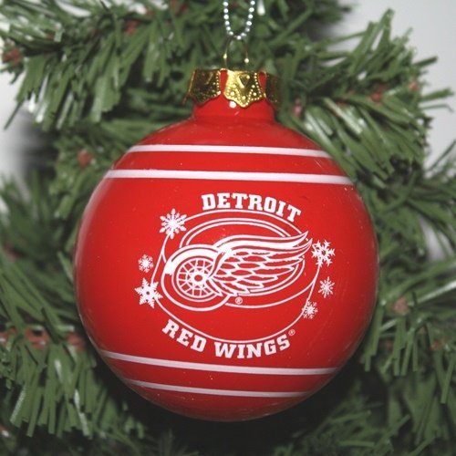 Forever Collectibles Detroit Red Wings Glass Ball Holiday Ornament