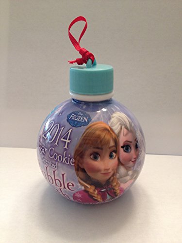 Disney Frozen Sugar Cookie Scented Bubble Bath 2014 Ornament featuring Elsa and Anna 8 oz