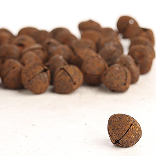 Bulk Bag of 135 Primitive Rusted Metal 18mm Jingle Bells