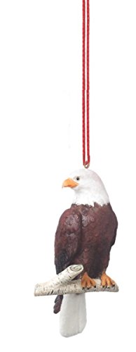 Eagle on Branch Resin Ornament