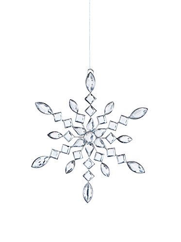 Sage & Co. XAO10813CL Acrylic Jewel Snowflake Ornament