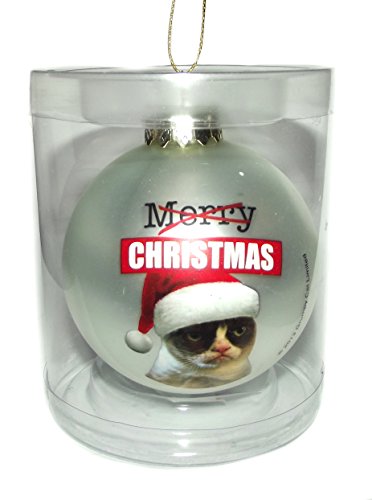 3″ Grumpy Cat Ornament “Merry Christmas”