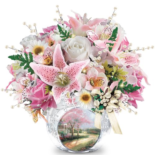 Table Centerpiece: Thomas Kinkade Treasured Moments Table Centerpiece by The Bradford Exchange