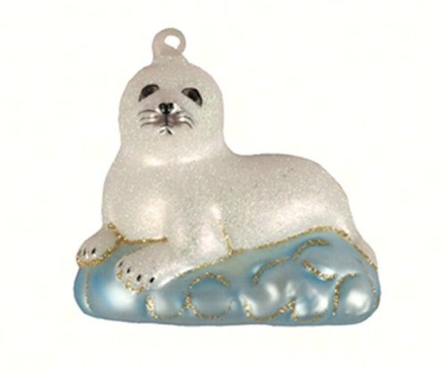 Cobane Studio Baby Harp Seal Ornament