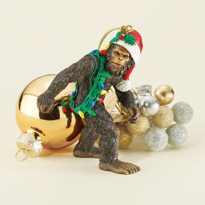 Design Toscano DB383084 Bigfoot the Holiday Yeti Holiday Ornament Design Toscano DB383084 Bigfoot the Holiday Yeti Holiday Ornament