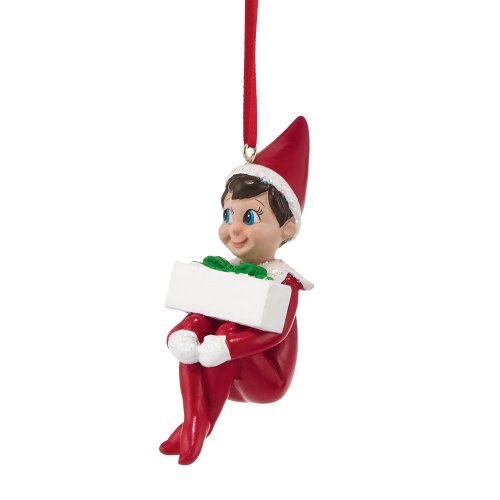 Department 56 Elf on The Shelf Blank Ornament, 3.74-Inch