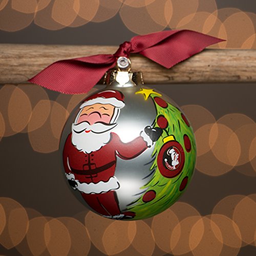 Glory Haus Florida State Santa Glass Ball Ornament