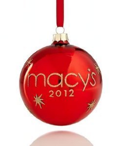 Macy’s Annual 2012 Holiday Lane Christmas Ornament