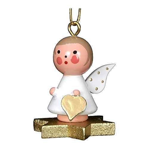 10-1341 – Christian Ulbricht Ornament – Angel on Star – 1.5″”H x 1″”W x 1″”D