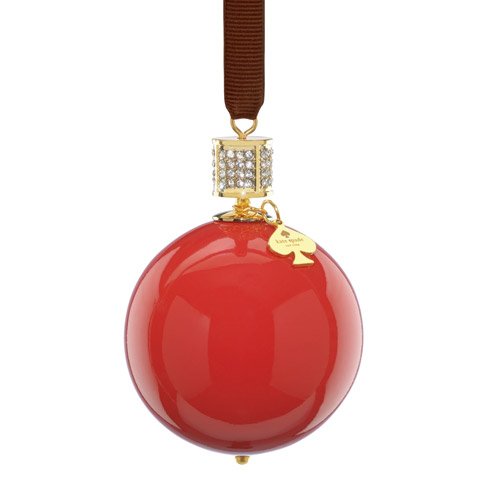 Kate Spade New York Bejeweled Pave Red Ornament Lenox