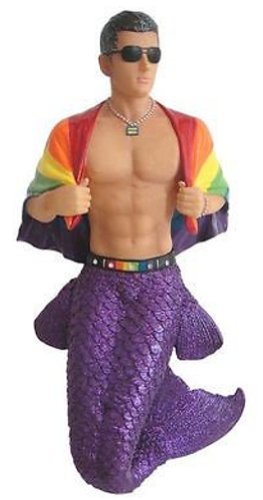 December Diamonds Pride Merman Ornament