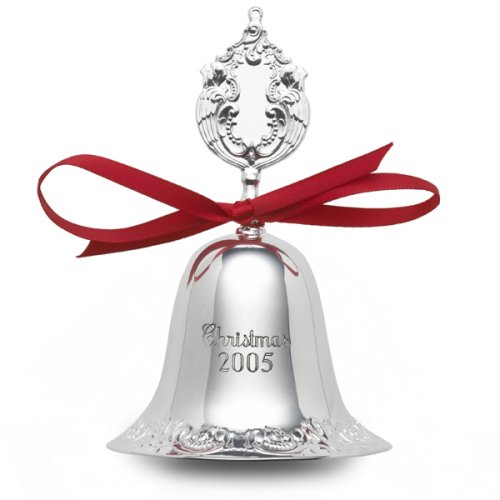 Wallace Silver Grand Baroque Silverplate Bell, Christmas Ornament