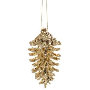 Vickerman 29127 – 3.5″ Gold Pine Cone Christmas Tree Ornament (6 pack) (O123408)