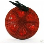 LALIQUE 2005 RED THISTLE Ornament