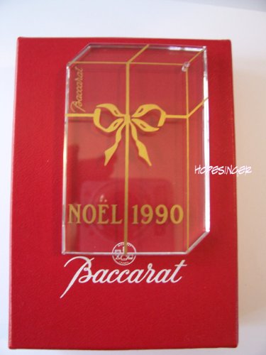 BACCARAT Crystal Noel 1990 Gift ORNAMENT