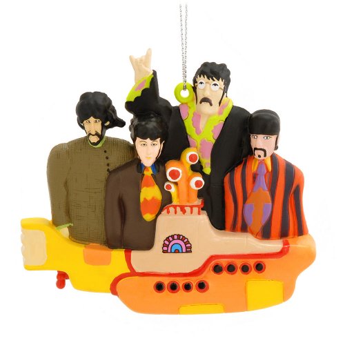 The Beatles Yellow Submarine Sculpted Christmas Ornament – By Kurt S. Adler