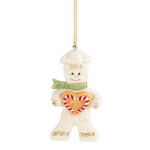 Lenox 2014 Peppermint Love Gingerbread Ornament